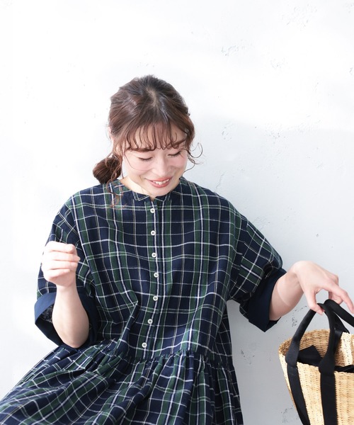 soulberry(ソウルベリー)の「夏便りのワンピース(ワンピース・レディース・ネイビー・LL/3L/4L/5L/M/L)」の7枚目の写真