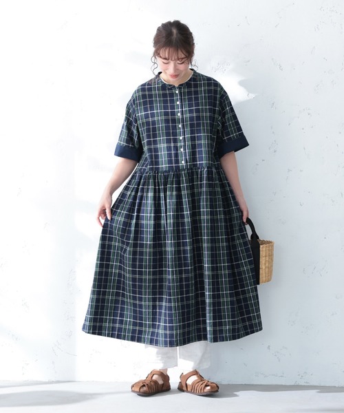 soulberry(ソウルベリー)の「夏便りのワンピース(ワンピース・レディース・ネイビー・LL/3L/4L/5L/M/L)」の16枚目の写真