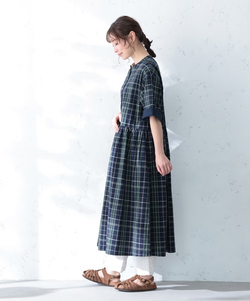 soulberry(ソウルベリー)の「夏便りのワンピース(ワンピース・レディース・ネイビー・LL/3L/4L/5L/M/L)」の17枚目の写真