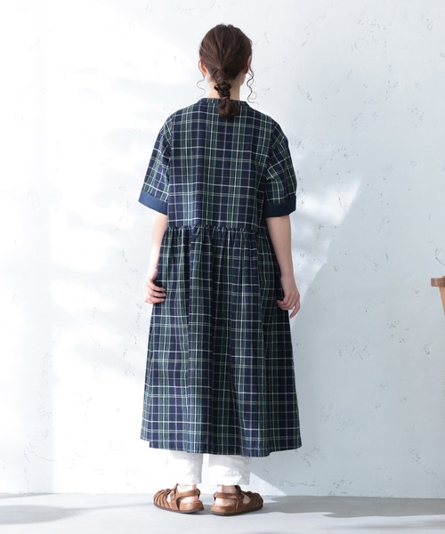 soulberry(ソウルベリー)の「夏便りのワンピース(ワンピース・レディース・ネイビー・LL/3L/4L/5L/M/L)」の18枚目の写真