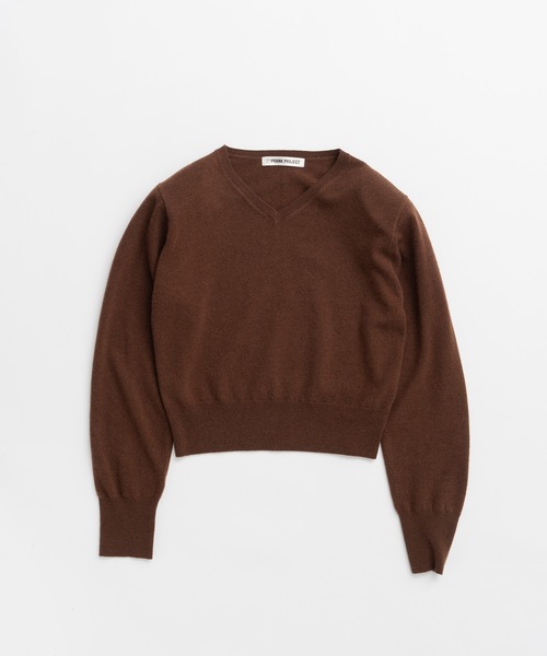 PRANK PROJECT(プランクプロジェクト)の「【2026Autumn Pre-Order】メリノウールショルダーパッドニット / Merino Wool Shoulder Pad Knit(ニット/セーター・レディース・ネイビー/ブラウン/グレー・FREE)」の15枚目の写真