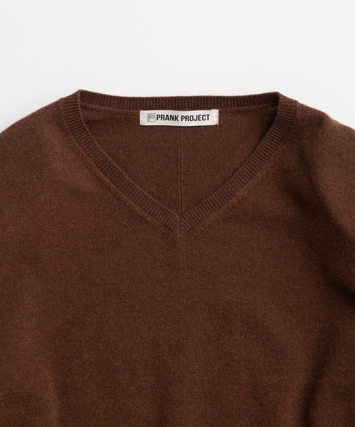 PRANK PROJECT(プランクプロジェクト)の「【2026Autumn Pre-Order】メリノウールショルダーパッドニット / Merino Wool Shoulder Pad Knit(ニット/セーター・レディース・ネイビー/ブラウン/グレー・FREE)」の18枚目の写真