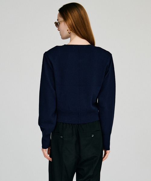 PRANK PROJECT(プランクプロジェクト)の「【2026Autumn Pre-Order】メリノウールショルダーパッドニット / Merino Wool Shoulder Pad Knit(ニット/セーター・レディース・ネイビー/ブラウン/グレー・FREE)」の13枚目の写真