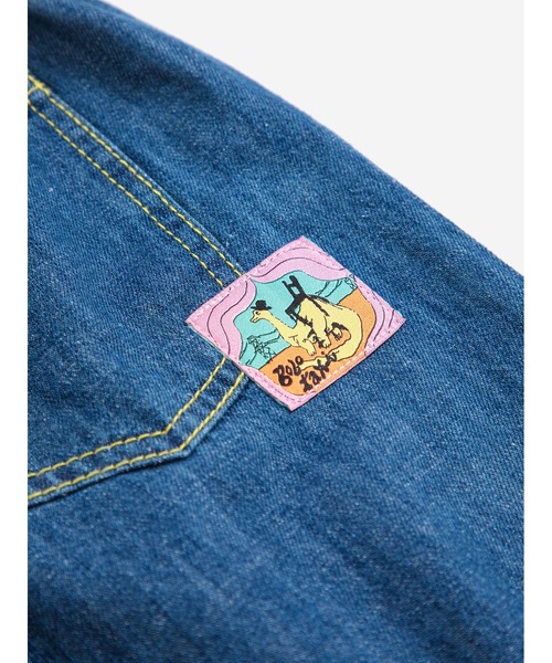 BOBO CHOSES(ボボショーズ)の「Taxi Saurus Tag denim pants(デニムパンツ・キッズ・ダークブルー・100cm/110cm/120cm)」の3枚目の写真