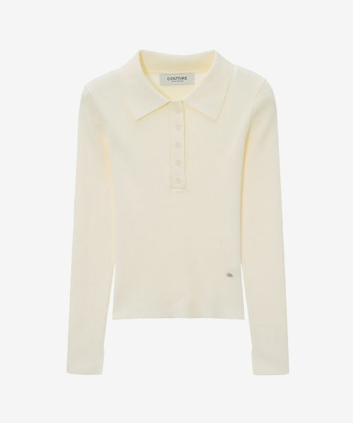 MIND BRIDGE WOMEN（マインドブリッジウーマン）の「[W][COUTURE]リブカラーニット - 4カラー（ニット/セーター・レディース・ピンク/イエロー・55/66）」の7枚目の写真
