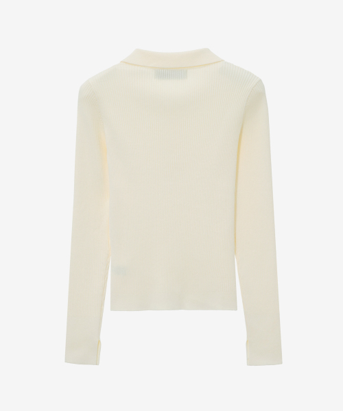 MIND BRIDGE WOMEN（マインドブリッジウーマン）の「[W][COUTURE]リブカラーニット - 4カラー（ニット/セーター・レディース・ピンク/イエロー・55/66）」の8枚目の写真