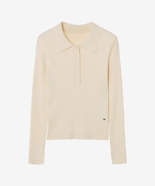 MIND BRIDGE WOMEN（マインドブリッジウーマン）の「[W][COUTURE]リブカラーニット - 4カラー（ニット/セーター・レディース・ピンク/イエロー・55/66）」の9枚目の写真