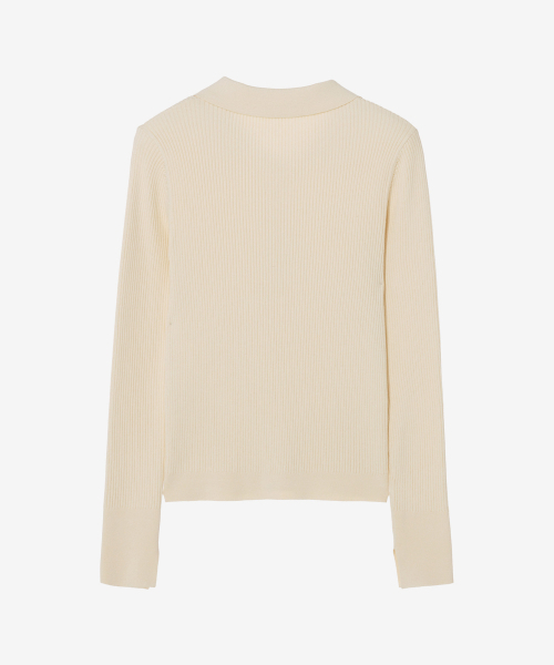 MIND BRIDGE WOMEN（マインドブリッジウーマン）の「[W][COUTURE]リブカラーニット - 4カラー（ニット/セーター・レディース・ピンク/イエロー・55/66）」の10枚目の写真