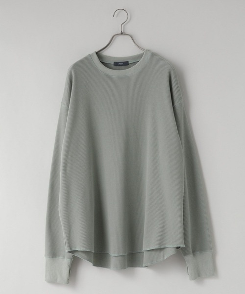 LOWRYS FARM(ローリーズファーム)の「UVカット・吸水速乾機能付【LFM(U)】DRYMIXワッフルクルーネックLS 1055038(Tシャツ/カットソー・メンズ・ブラック/グリーン/アイボリー・MEDIUM/LARGE)」の10枚目の写真