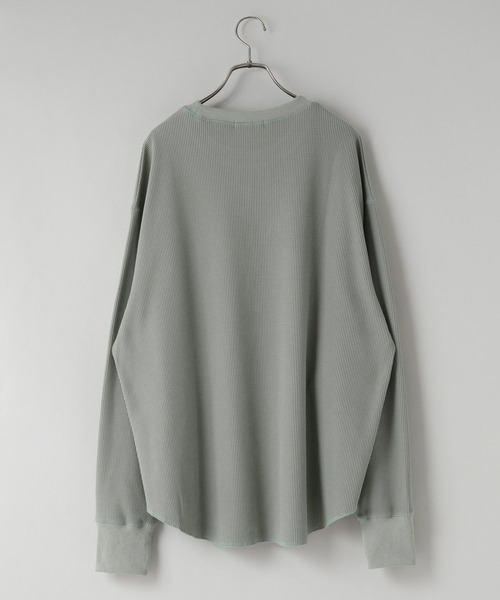 LOWRYS FARM(ローリーズファーム)の「UVカット・吸水速乾機能付【LFM(U)】DRYMIXワッフルクルーネックLS 1055038(Tシャツ/カットソー・メンズ・ブラック/グリーン/アイボリー・MEDIUM/LARGE)」の11枚目の写真
