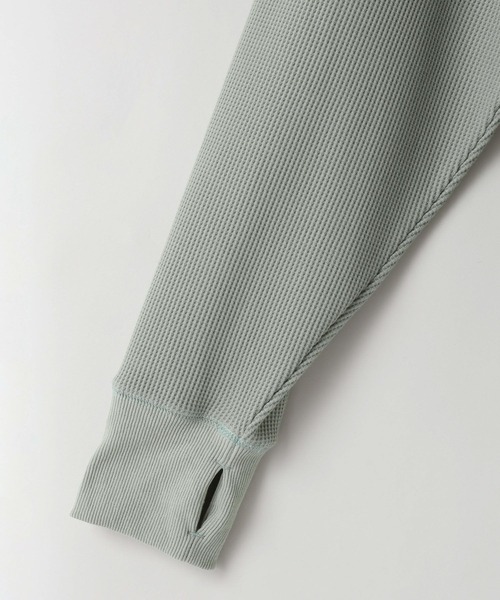 LOWRYS FARM(ローリーズファーム)の「UVカット・吸水速乾機能付【LFM(U)】DRYMIXワッフルクルーネックLS 1055038(Tシャツ/カットソー・メンズ・ブラック/グリーン/アイボリー・MEDIUM/LARGE)」の14枚目の写真