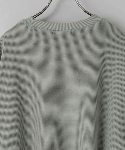 LOWRYS FARM(ローリーズファーム)の「UVカット・吸水速乾機能付【LFM(U)】DRYMIXワッフルクルーネックLS 1055038(Tシャツ/カットソー・メンズ・ブラック/グリーン/アイボリー・MEDIUM/LARGE)」の8枚目の写真