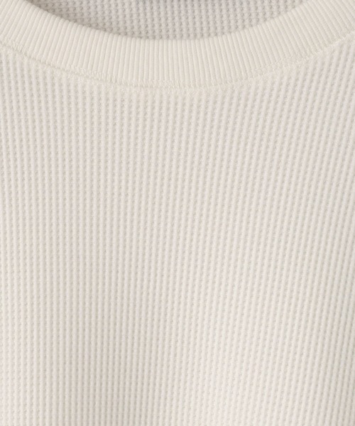LOWRYS FARM(ローリーズファーム)の「UVカット・吸水速乾機能付【LFM(U)】DRYMIXワッフルクルーネックLS 1055038(Tシャツ/カットソー・メンズ・ブラック/グリーン/アイボリー・MEDIUM/LARGE)」の5枚目の写真