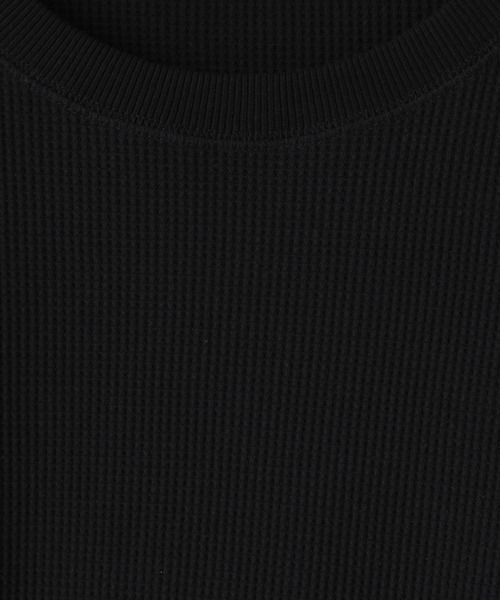 LOWRYS FARM(ローリーズファーム)の「UVカット・吸水速乾機能付【LFM(U)】DRYMIXワッフルクルーネックLS 1055038(Tシャツ/カットソー・メンズ・ブラック/グリーン/アイボリー・MEDIUM/LARGE)」の6枚目の写真