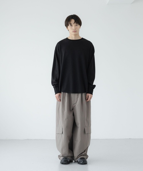 LOWRYS FARM(ローリーズファーム)の「UVカット・吸水速乾機能付【LFM(U)】DRYMIXワッフルクルーネックLS 1055038(Tシャツ/カットソー・メンズ・ブラック/グリーン/アイボリー・MEDIUM/LARGE)」の15枚目の写真