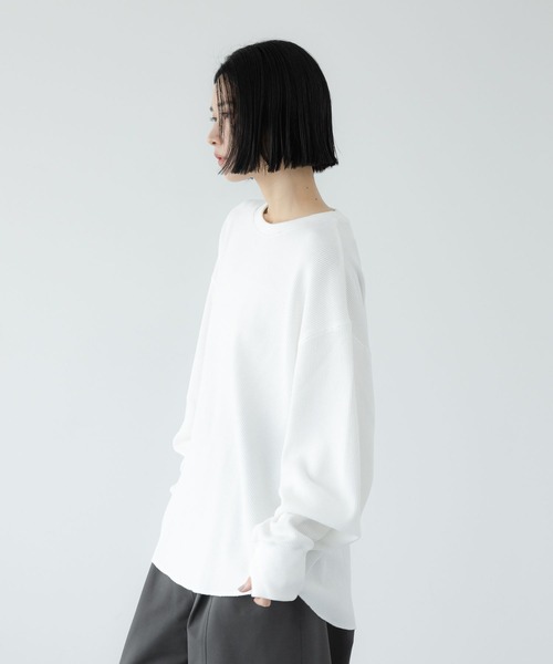 LOWRYS FARM(ローリーズファーム)の「UVカット・吸水速乾機能付【LFM(U)】DRYMIXワッフルクルーネックLS 1055038(Tシャツ/カットソー・メンズ・ブラック/グリーン/アイボリー・MEDIUM/LARGE)」の22枚目の写真