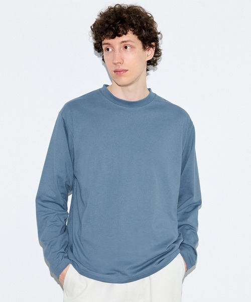 coca(coca)(コカ)の「ベーシックロンT(Tシャツ/カットソー・メンズ・カーキ/ホワイト/ブルー/ブラック・L/XL/2XL/M)」の4枚目の写真