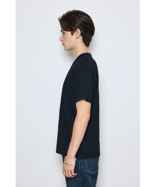 AZUL by moussy(アズールバイマウジー)の「シャドーウェーブV/N半袖トップス 夏服 インナー Tシャツ(Tシャツ/カットソー・メンズ・ホワイト/ブラック/グレー・MEDIUM/LARGE)」の17枚目の写真