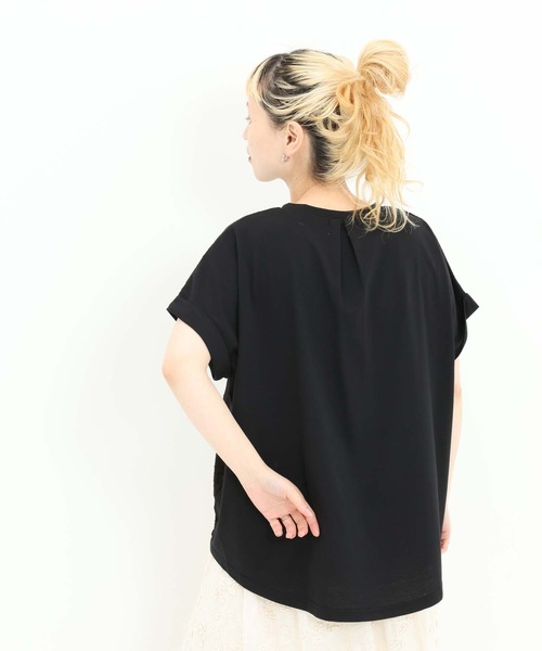 HEART MARKET(ハートマーケット)の「前身レースプルオーバー(Tシャツ/カットソー・レディース・ホワイト/ブラック/グレイッシュベージュ/チャコール・FREE)」の15枚目の写真