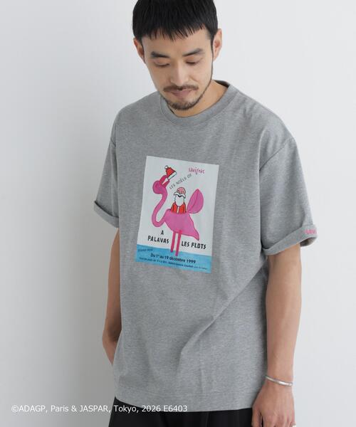 NANO universe(ナノユニバース)の「「OtoNANO」×SAVIGNAC プリントTシャツ(Tシャツ/カットソー・メンズ・ホワイト/ブラック/グレー/ブラウン・L/M)」の3枚目の写真