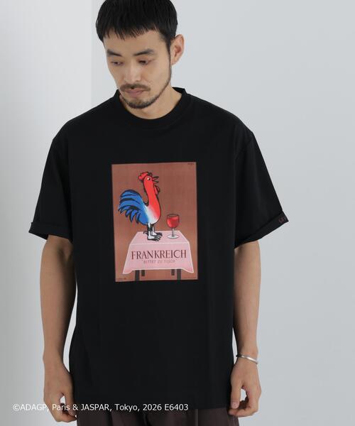 NANO universe(ナノユニバース)の「「OtoNANO」×SAVIGNAC プリントTシャツ(Tシャツ/カットソー・メンズ・ホワイト/ブラック/グレー/ブラウン・L/M)」の6枚目の写真