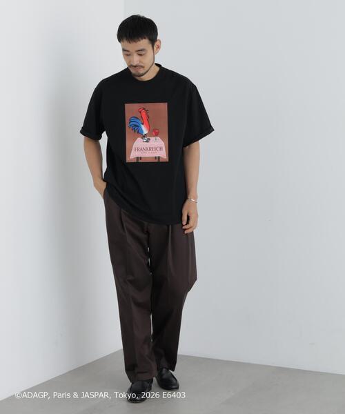 NANO universe(ナノユニバース)の「「OtoNANO」×SAVIGNAC プリントTシャツ(Tシャツ/カットソー・メンズ・ホワイト/ブラック/グレー/ブラウン・L/M)」の10枚目の写真