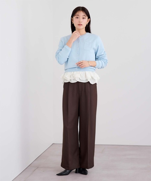 UR'S（ユアーズ）の「【裏起毛】裾フリルカットソー（Tシャツ/カットソー・レディース・ホワイト/ブラック・L/M/S）」の13枚目の写真