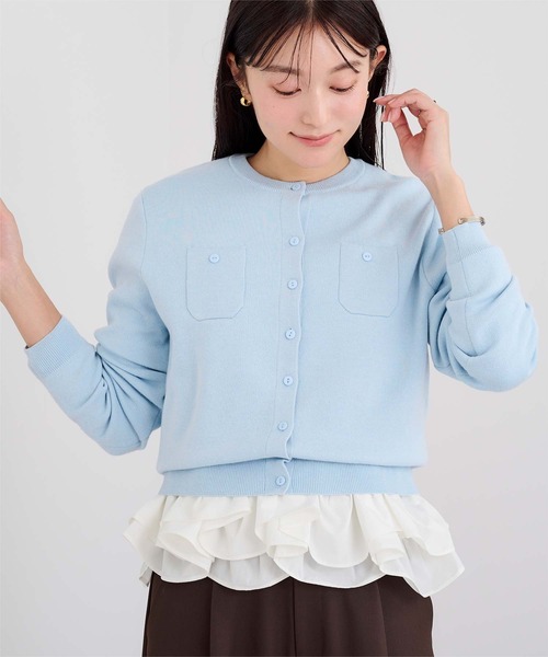UR'S（ユアーズ）の「【裏起毛】裾フリルカットソー（Tシャツ/カットソー・レディース・ホワイト/ブラック・L/M/S）」の14枚目の写真