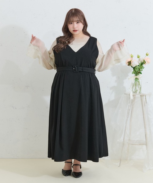 Louiosy(ルオシー)の「【Louiosy】【大きいサイズ】メロウデザインラメシアートップス(シャツ/ブラウス・レディース・ブラック/オフホワイト・4L/3L/X-LARGE)」の22枚目の写真