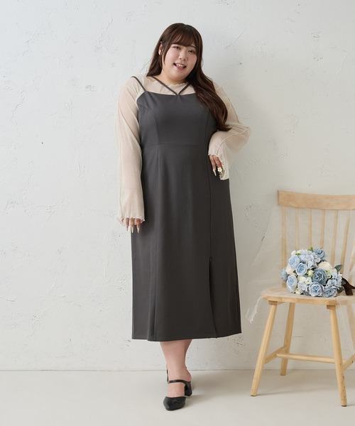 Louiosy(ルオシー)の「【Louiosy】【大きいサイズ】メロウデザインラメシアートップス(シャツ/ブラウス・レディース・ブラック/オフホワイト・4L/3L/X-LARGE)」の15枚目の写真