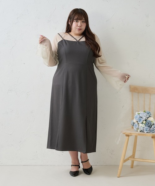 Louiosy(ルオシー)の「【Louiosy】【大きいサイズ】メロウデザインラメシアートップス(シャツ/ブラウス・レディース・ブラック/オフホワイト・4L/3L/X-LARGE)」の16枚目の写真