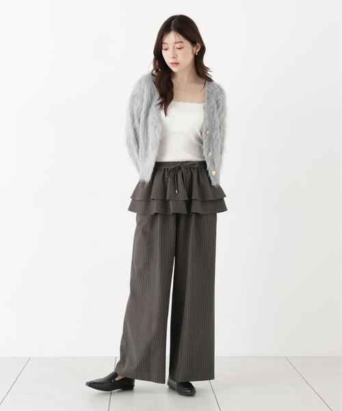 PROPORTION BODY DRESSING(プロポーションボディドレッシング)の「<a>ペプラムピンストライプパンツ / 1216230901(その他パンツ・レディース・ダークグレー/ブラウン・MEDIUM/P/S)」の16枚目の写真