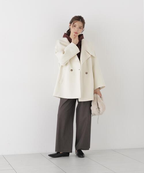 PROPORTION BODY DRESSING(プロポーションボディドレッシング)の「<a>ペプラムピンストライプパンツ / 1216230901(その他パンツ・レディース・ダークグレー/ブラウン・MEDIUM/P/S)」の3枚目の写真