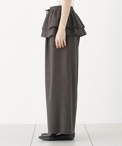 PROPORTION BODY DRESSING(プロポーションボディドレッシング)の「<a>ペプラムピンストライプパンツ / 1216230901(その他パンツ・レディース・ダークグレー/ブラウン・MEDIUM/P/S)」の5枚目の写真
