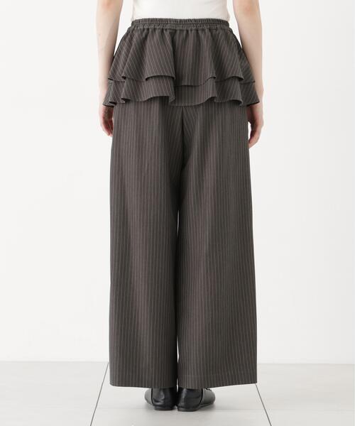 PROPORTION BODY DRESSING(プロポーションボディドレッシング)の「<a>ペプラムピンストライプパンツ / 1216230901(その他パンツ・レディース・ダークグレー/ブラウン・MEDIUM/P/S)」の6枚目の写真