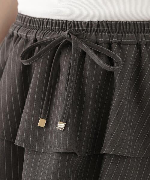 PROPORTION BODY DRESSING(プロポーションボディドレッシング)の「<a>ペプラムピンストライプパンツ / 1216230901(その他パンツ・レディース・ダークグレー/ブラウン・MEDIUM/P/S)」の7枚目の写真