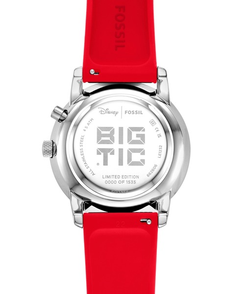 FOSSIL(フォッシル)の「フォッシル | ディズニー Disney x Fossil Mickey Mouse Big Tic ミッキーマウス ビッグティック 限定版 腕時計 メンズ アナログ シリコン LE1232(デジタル腕時計・メンズ・ブラック・FREE)」の5枚目の写真