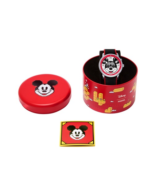 FOSSIL(フォッシル)の「フォッシル | ディズニー Disney x Fossil Mickey Mouse Big Tic ミッキーマウス ビッグティック 限定版 腕時計 メンズ アナログ シリコン LE1232(デジタル腕時計・メンズ・ブラック・FREE)」の9枚目の写真