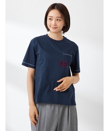 アップリケ刺繍Tシャツ