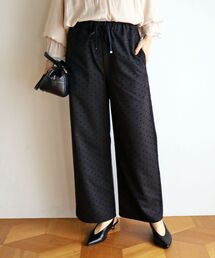 《WEB限定》フロッキードットイージーパンツ