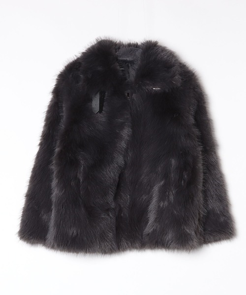 Faux Fur Chin Strap 2-Way Poodle Jacket / フェイクファー チン