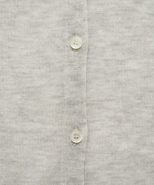 The Barnnet（ザバーネット）の「Hyled Linen Button Cardigan_Light Grey（カーディガン/ボレロ・レディース・その他・OS）」の4枚目の写真