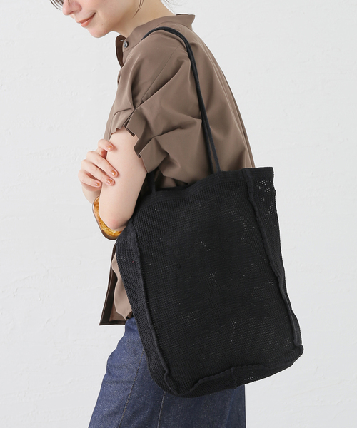 Nananita(ナナニータ)の「NANANITA/ナナニータ ROSE CROCHET BAG バッグ(ハンドバッグ・レディース・ブラック/アイボリー・FREE)」の4枚目の写真