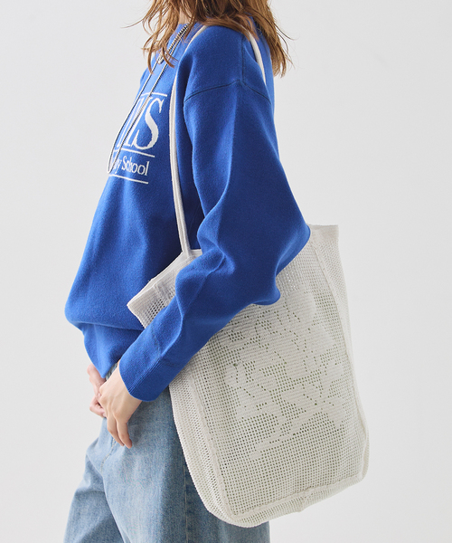 Nananita(ナナニータ)の「NANANITA/ナナニータ ROSE CROCHET BAG バッグ(ハンドバッグ・レディース・ブラック/アイボリー・FREE)」の6枚目の写真