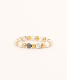 【lux sea jewelry（ラックス・シー・ジュエリー）】天然石 カラービーズリング lux-ring-12-6【RBTS】