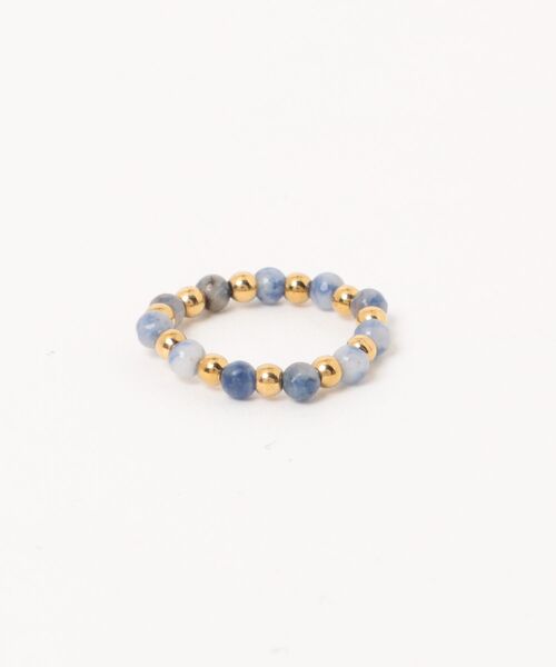 Burner(バーナー)の「【lux sea jewelry(ラックス・シー・ジュエリー)】天然石 カラービーズリング lux-ring-12-6【RBTS】(リング・レディース・ホワイト/ブルー系その他/ブルー/グレー/ホワイト系その他・FREE)」の5枚目の写真