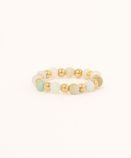 Burner(バーナー)の「【lux sea jewelry(ラックス・シー・ジュエリー)】天然石 カラービーズリング lux-ring-12-6【RBTS】(リング・レディース・ホワイト/ブルー系その他/ブルー/グレー/ホワイト系その他・FREE)」の1枚目の写真