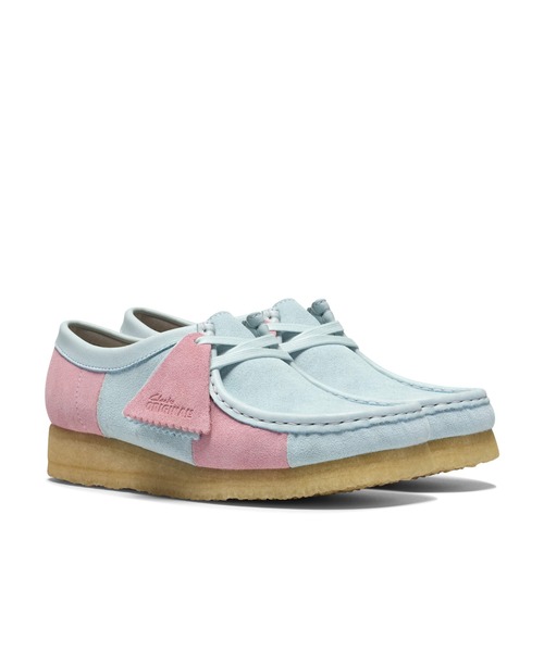 Clarks(クラークス)の「WALLABEE. PALE BLUE STRIPE(スニーカー・レディース・マルチ・23.5cm/24.0cm/24.5cm)」の1枚目の写真
