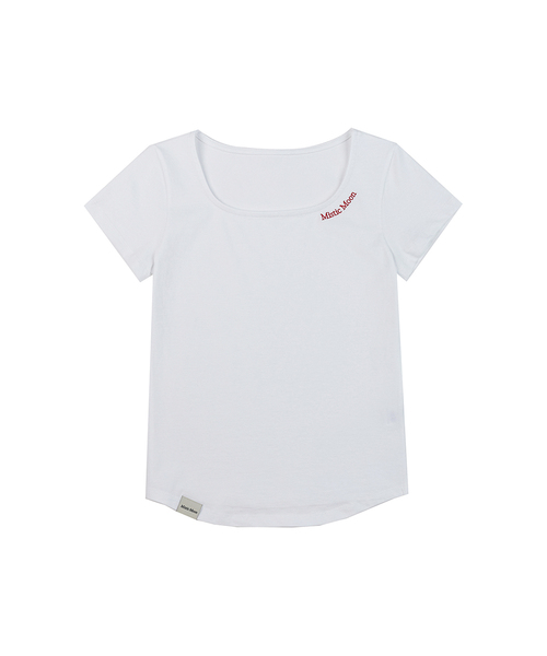 MISTIC MOON（ミスティック・ムーン）の「ミスティック ショートスリーブ 半袖Tシャツ (4色)（Tシャツ/カットソー・レディース・ホワイト/ブルー/ブラック/ピンク・1/2）」の2枚目の写真