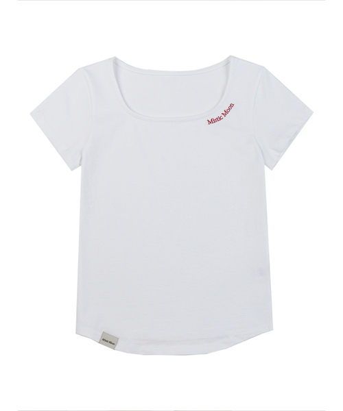 MISTIC MOON（ミスティック・ムーン）の「ミスティック ショートスリーブ 半袖Tシャツ (4色)（Tシャツ/カットソー・レディース・ホワイト/ブルー/ブラック/ピンク・1/2）」の9枚目の写真